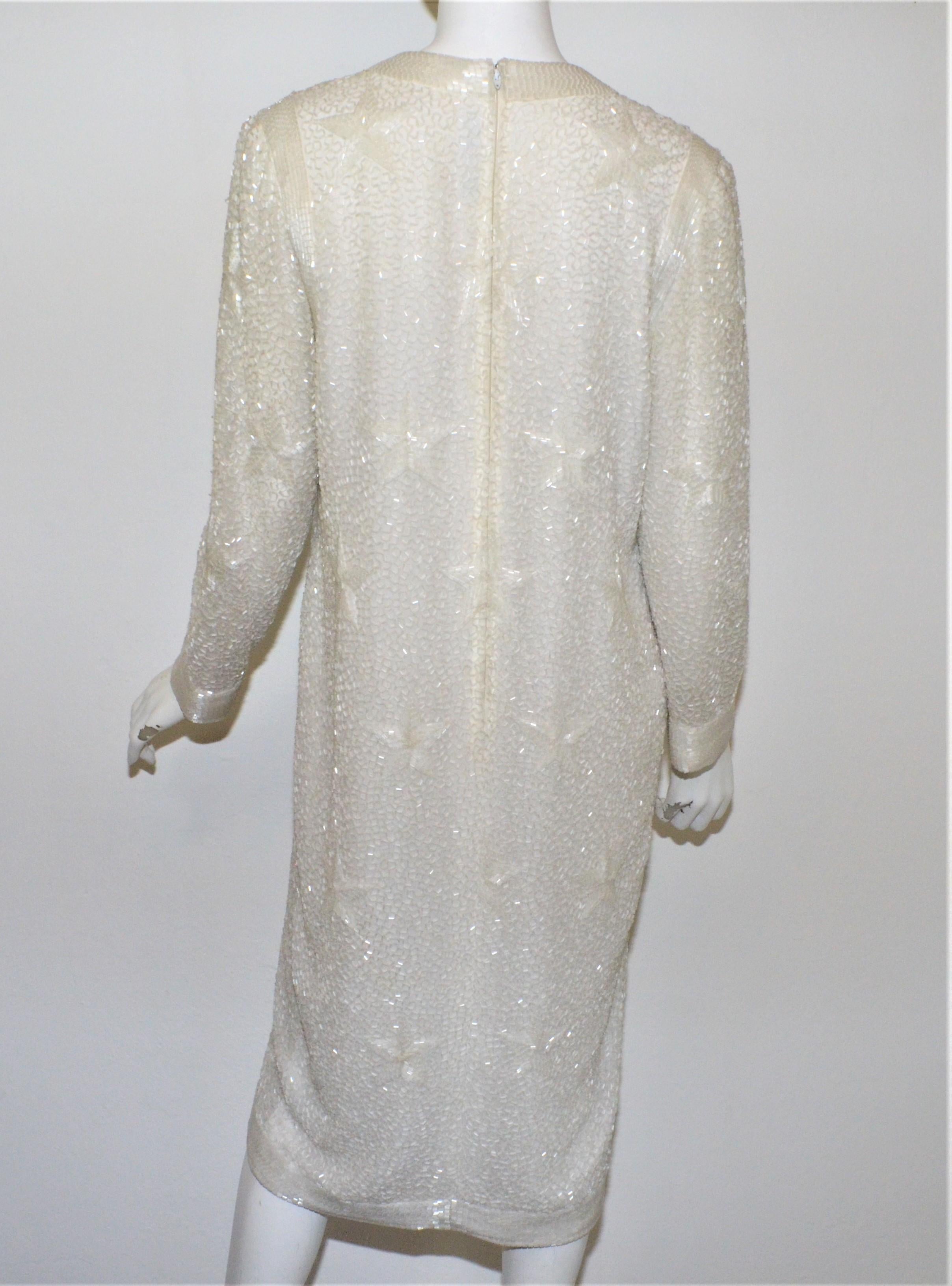 Bob Mackie Vintage Fully Beaded Dress with Star Motif 1