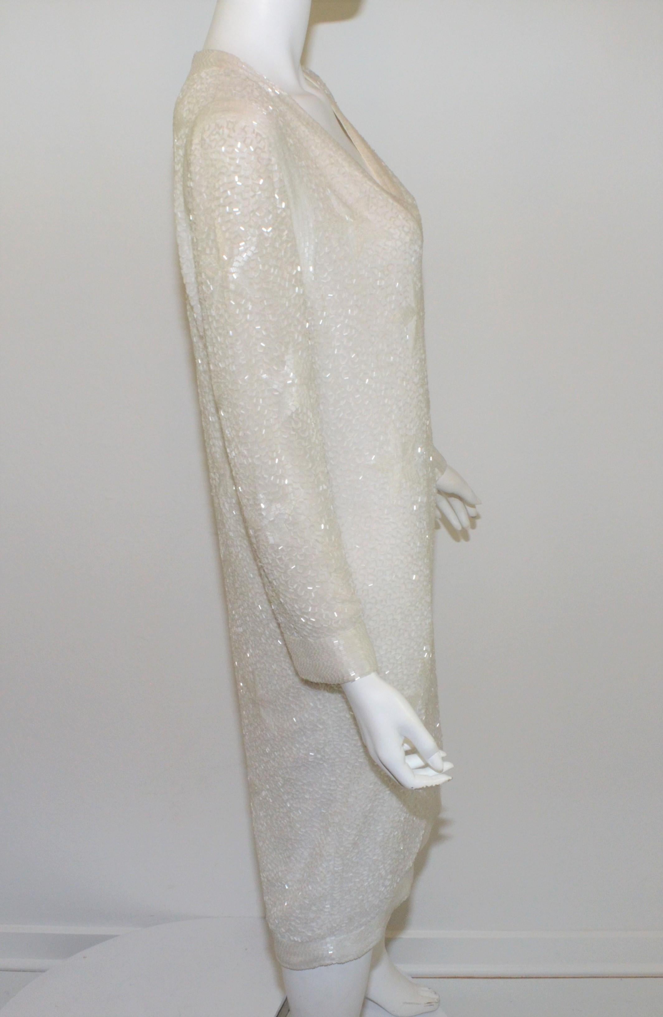 Bob Mackie Vintage Fully Beaded Dress with Star Motif 4