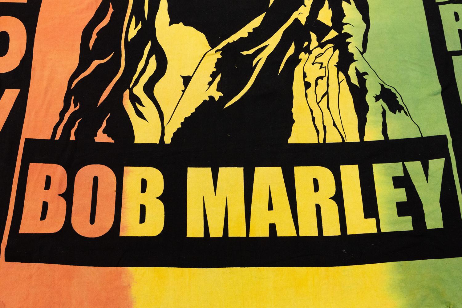 South American “Bob Marley” Textile Sud American Stamped, XXI Century For Sale