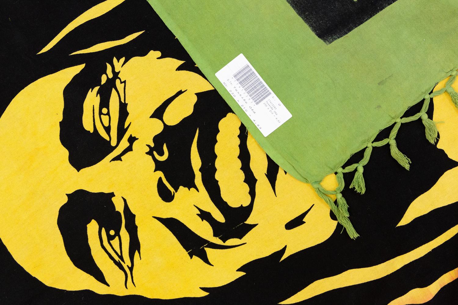 Hand-Knotted “Bob Marley” Textile Sud American Stamped, XXI Century For Sale