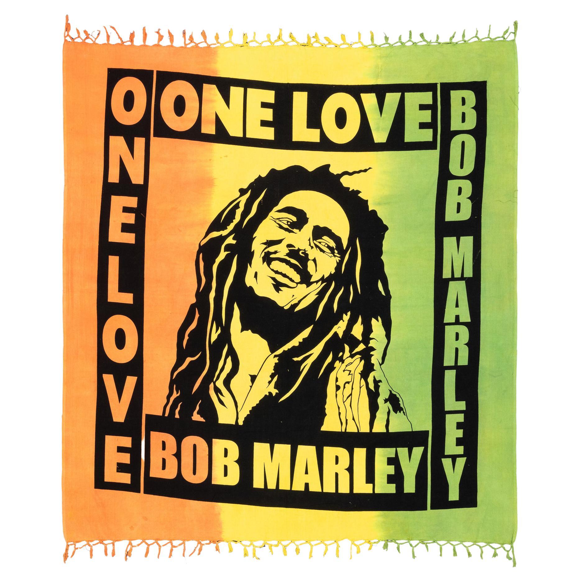 “Bob Marley” Textile Sud American Stamped, XXI Century For Sale