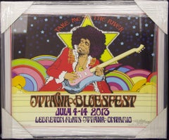 Signed "Ottawa Blues Fest". Framed Event Poster by Bob Massey.