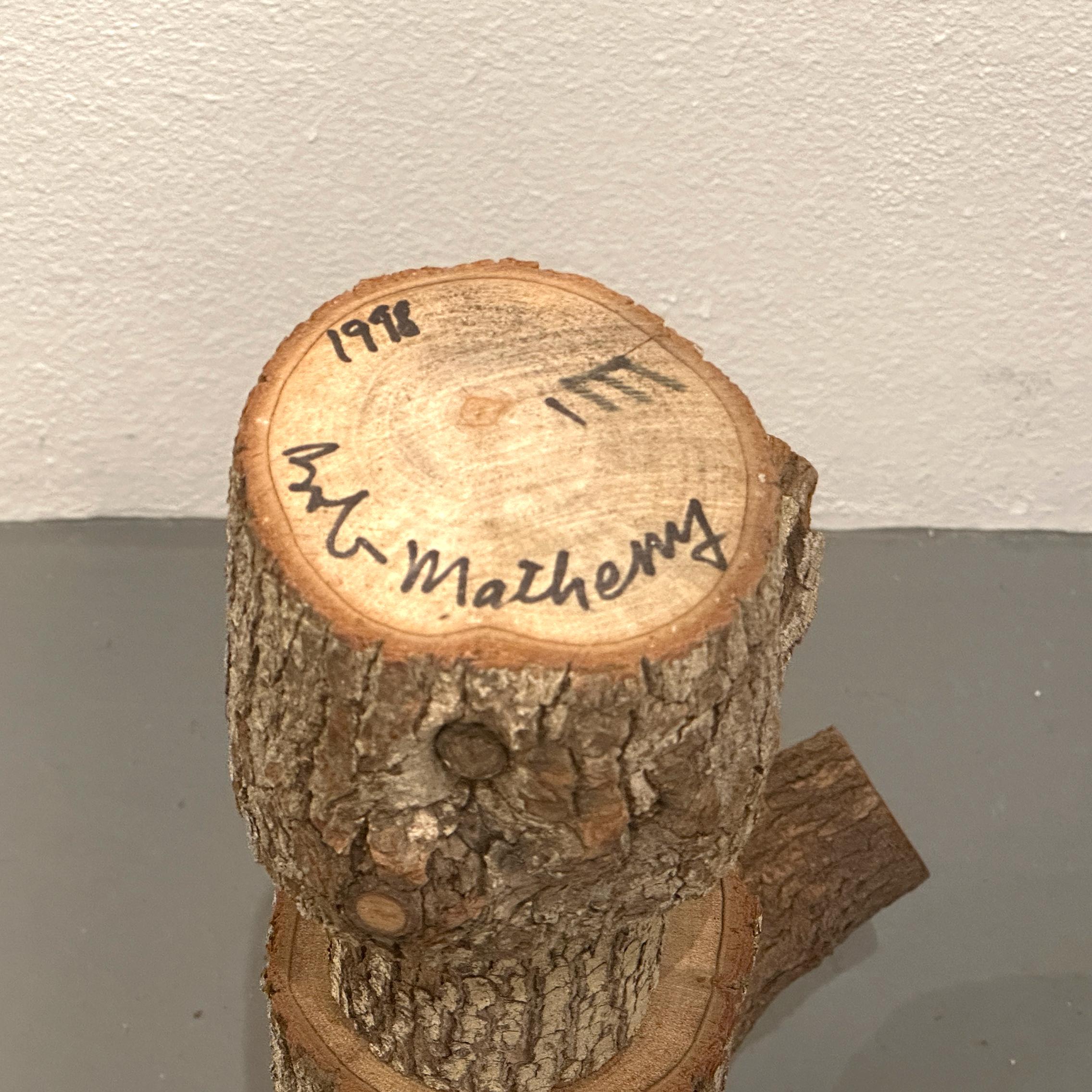 Bob Matheny Allied Crafstmen San Diego Mein Haiku Alphabet Buchstabe E Skulptur 1998 im Angebot 4