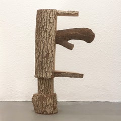 Bob Matheny Allied Crafstmen San Diego My Haiku Alphabet Letter E Sculpture 1998