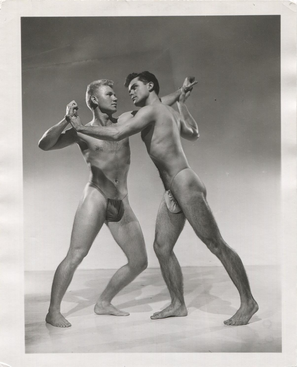 Untitled (Two Wrestlers) - Contemporary Photograph by Bob Mizer
