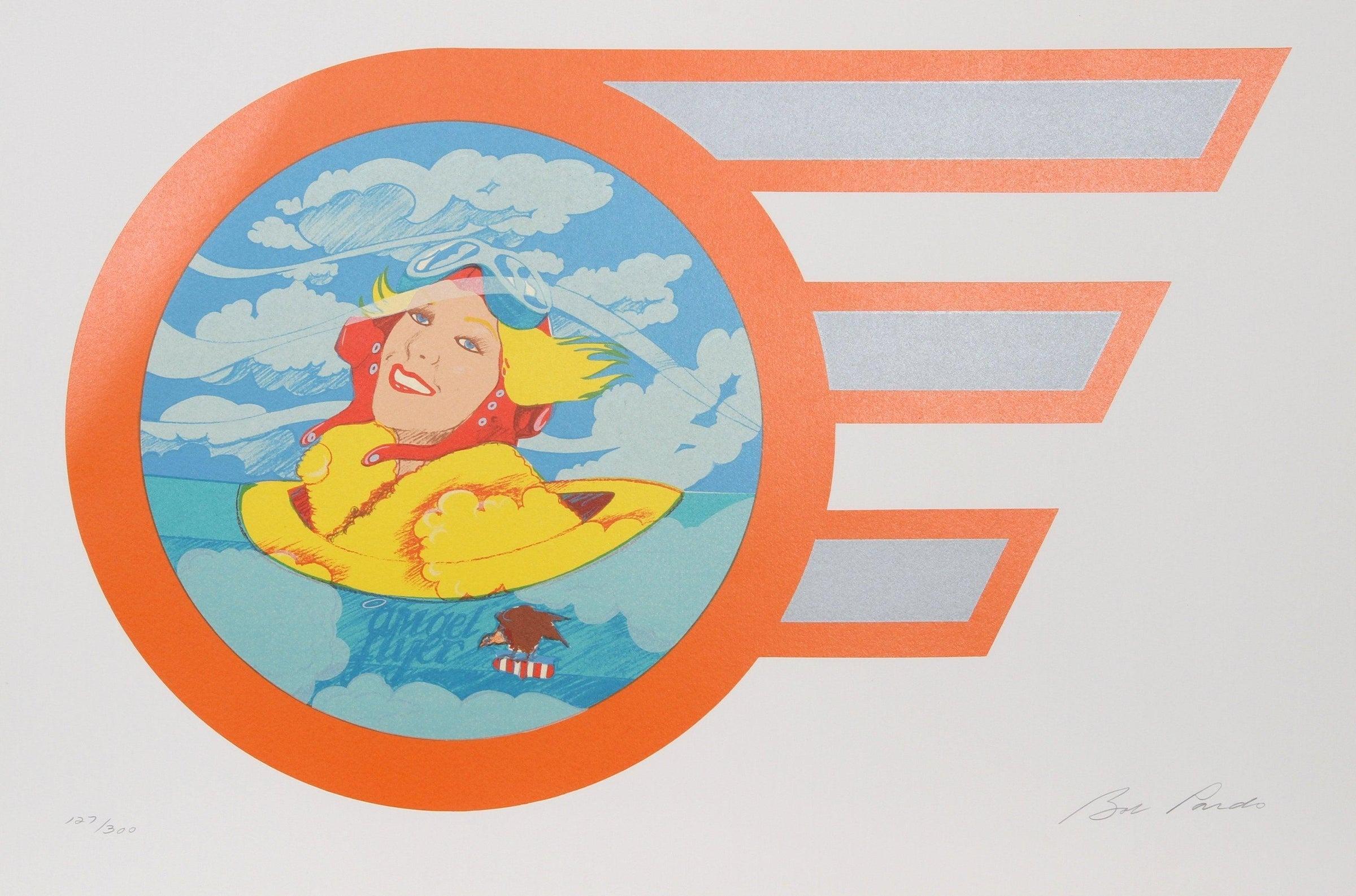 Angel Flyer by Bob Pardo, American
Date: c. 1980
Screenprint, signed and numbered in pencil
Edition of 300, AP 35
Size: 34 in. x 23 in. (86.36 cm x 58.42 cm)
