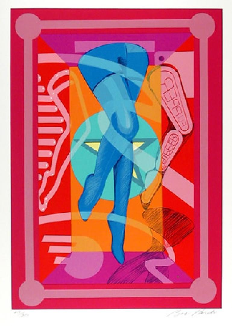 Flipper di Bob Pardo, americano
Data: 1981
Serigrafia, firmata e numerata a matita
Edizione di 300 esemplari, AP 35
Dimensioni: 28 pollici x 20 pollici (71,12 cm x 50,8 cm)