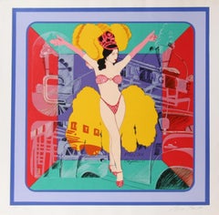 Las Vegas Showgirl, Signed Pop Art Screenprint by Bob Pardo