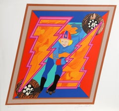 Roller Derby, sérigraphie pop art signée par Bob Pardo