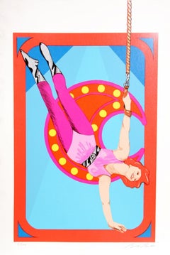 Trapeze, Signed Pop Art Screenprint by Bob Pardo