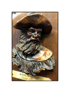 Bob Parks Original Bronze Sculpture Warmest Regards Signed Cowboy Western Art