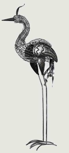 Heron - Metal Sculpture by Bob Paulson - 2020