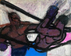Boxer Knockout Punch - Esquire Magazine Mid- Century Sports - Action Painting