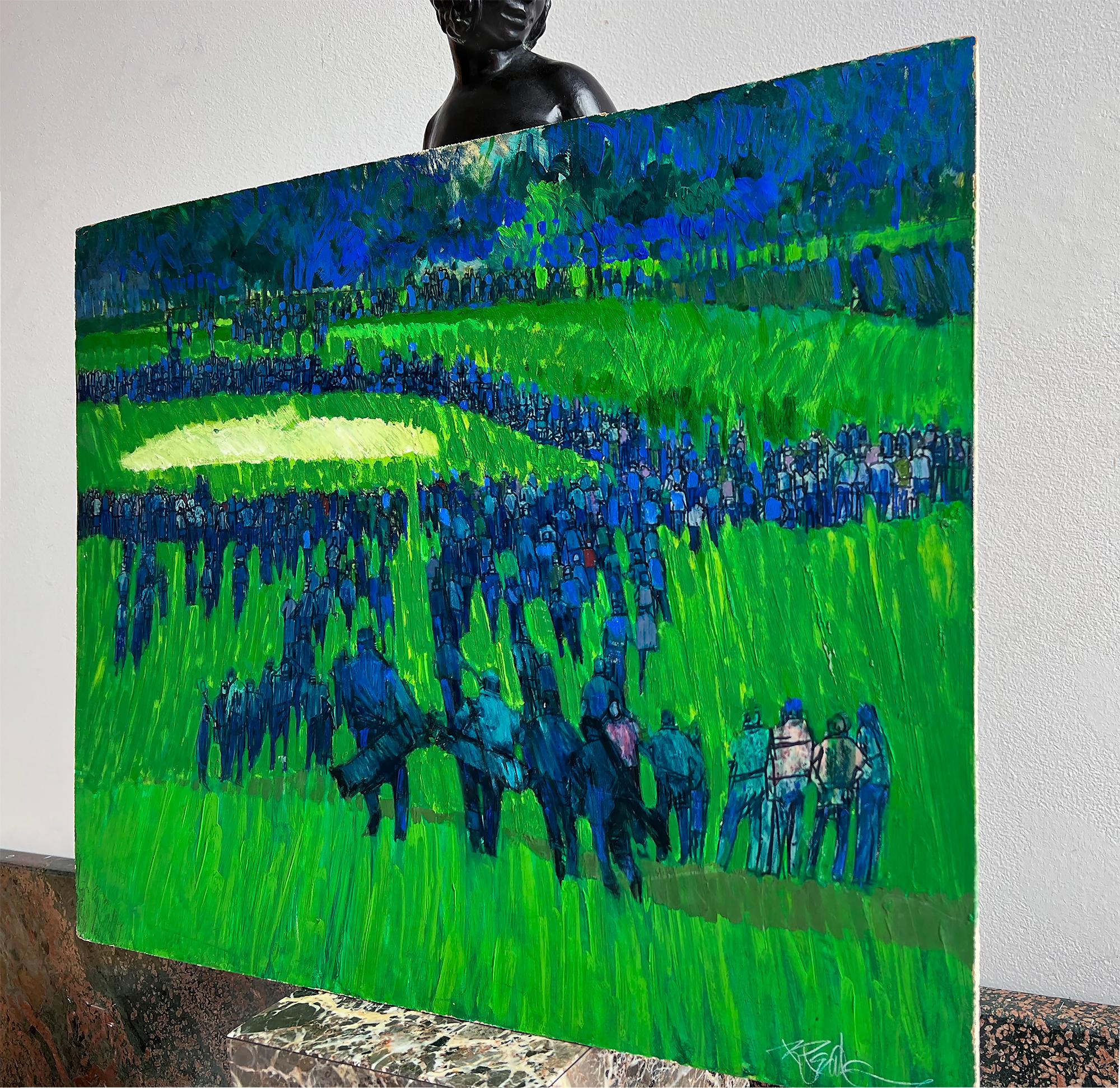 Revolutionary artist and illustrator Bob Peak creates a stunning work of golf-themed art that straddles representation and abstraction. Clearly, Peak drew inspiration from the color-field movement being featured in galleries in downtown Manhattan.