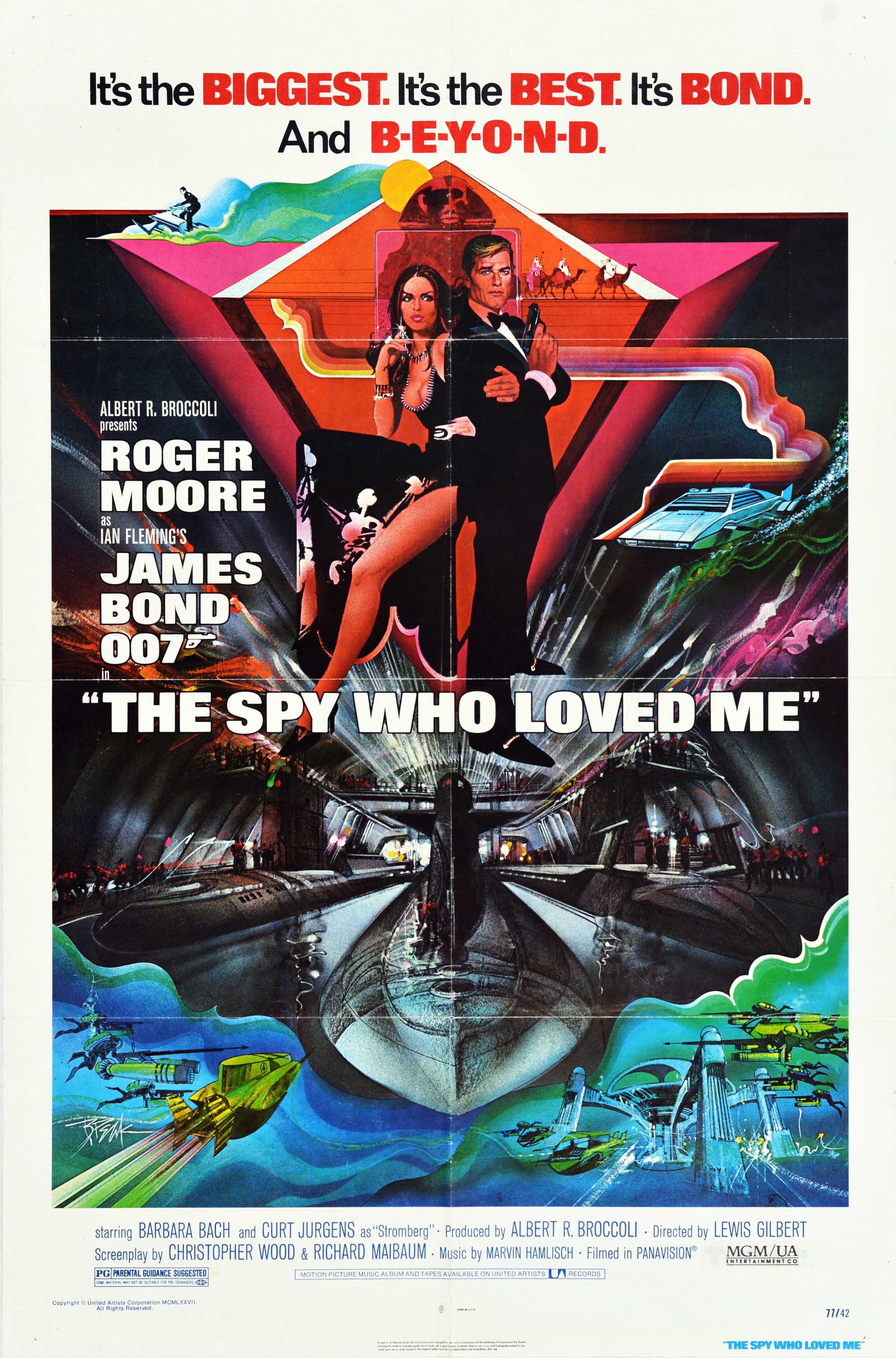 Bob Peak Print - Original Vintage Film Poster For James Bond 007 The Spy Who Loved Me Roger Moore