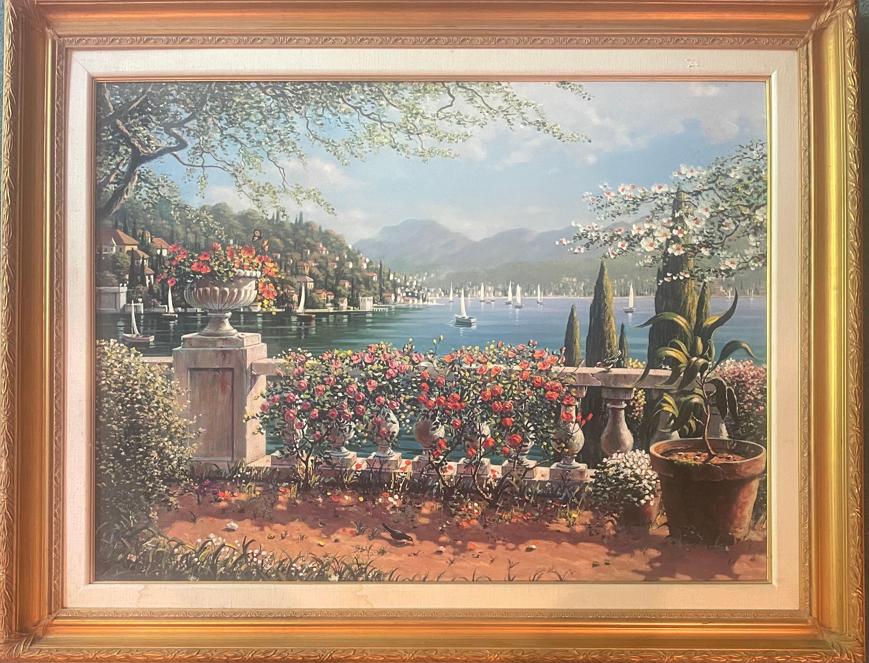 “Terrace in Bellagio” - Photograph by Bob Pejman