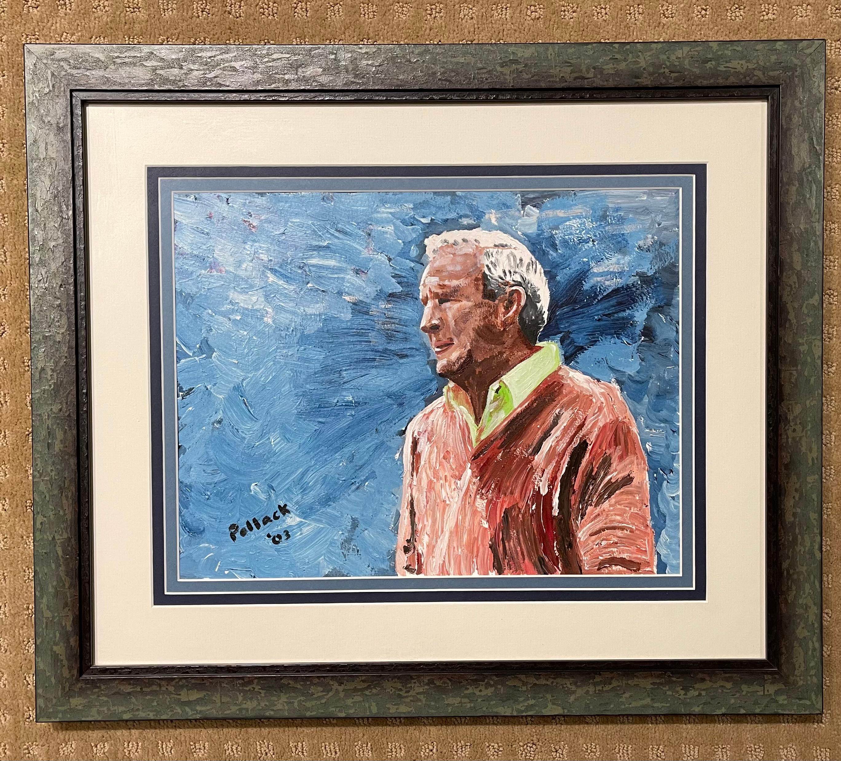 ARNOLD PALMER - Painting by Bob Pollack