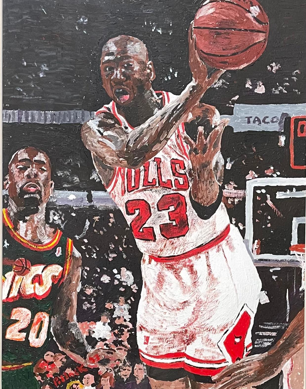 Portrait Painting di Bob Pollack - MICHAEL JORDAN
