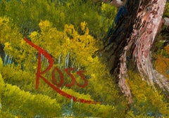 Bob Ross Original Painting Rare Large 24x36 Signed Canvas w Bob Ross Inc COA