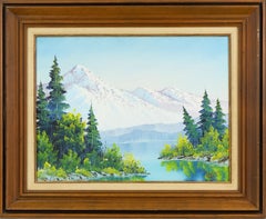 Dipinto originale a olio firmato da Bob Ross su tela 18x24 con certificato di autenticità (COA) della Bob Ross Inc.