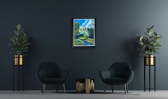 Bob Ross Signed On-Air Original Painting A Pretty Autumn Day from S24-E5 /COA