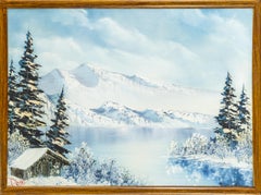 Bob Ross Painting Signed 18x24 Inch Original on Canvas w/ Bob Ross Inc COA