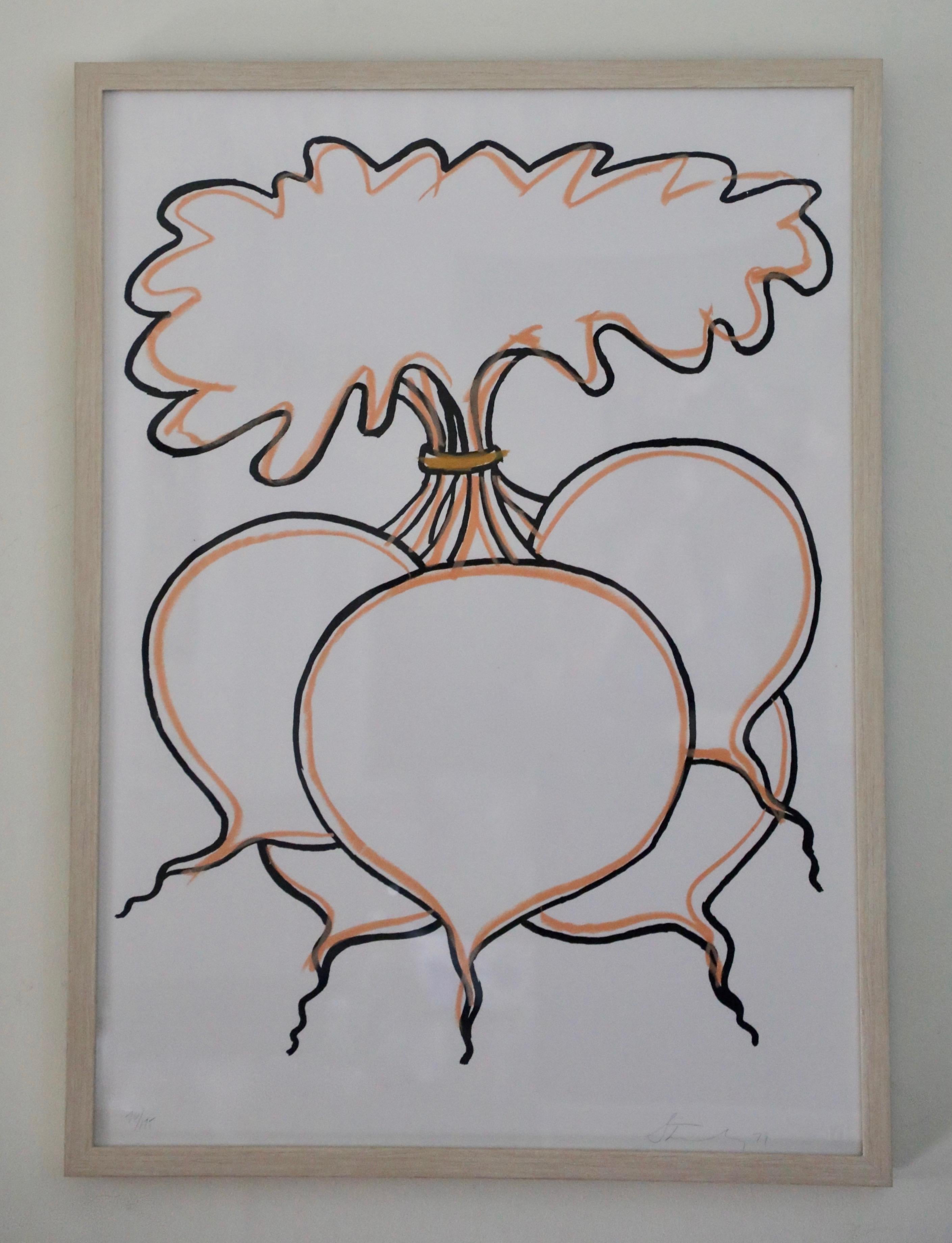 Bob Stanley Abstract Print - Beets Screen Print