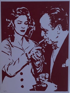 Lauren Bacall - Cigarette Humphrey Bogart avec lampe