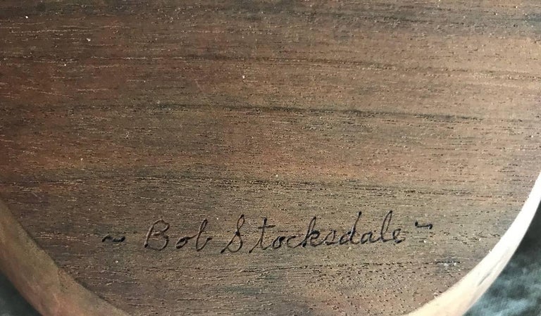 Walnut Bob Stocksdale Signed Set of Four Mid-Century Modern Wood Turned Bowls For Sale