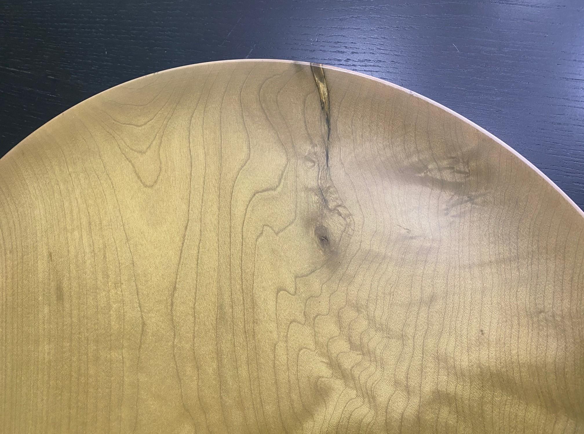 Bob Stocksdale Signierter Monumentaler Mid-Century Modern-Plattenteller aus gedrehtem exotischem Holz im Zustand „Gut“ im Angebot in Studio City, CA