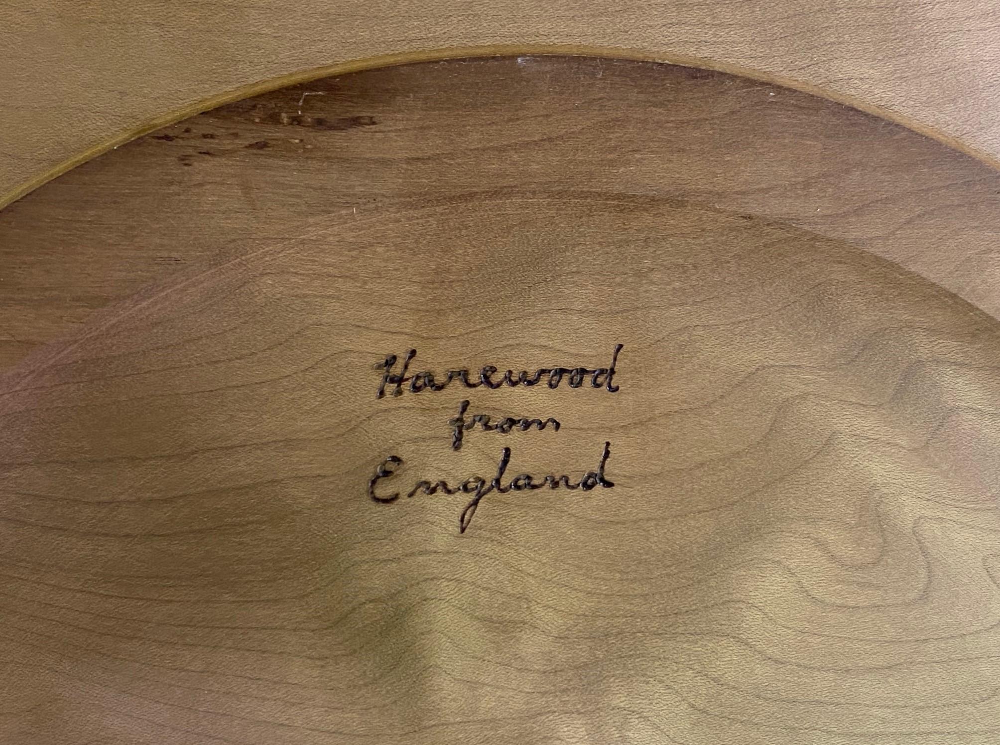 Bob Stocksdale Signierter Monumentaler Mid-Century Modern-Plattenteller aus gedrehtem exotischem Holz im Angebot 1