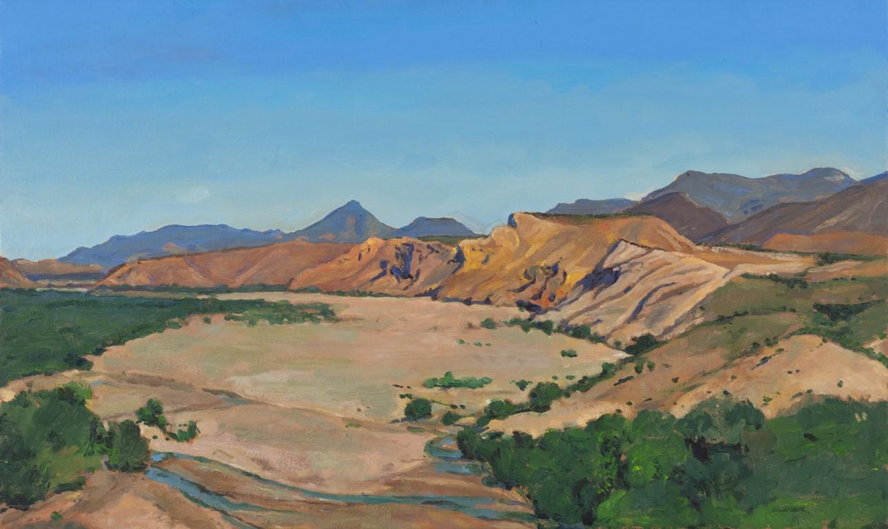 Bob Stuth-Wade Landscape Painting - Tornillo Creek