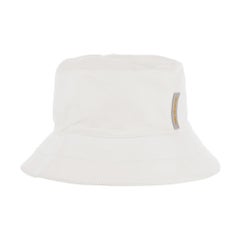 Bob (Sun hat) Louis Vuitton limited edition LV Cup in white leather ! at  1stDibs