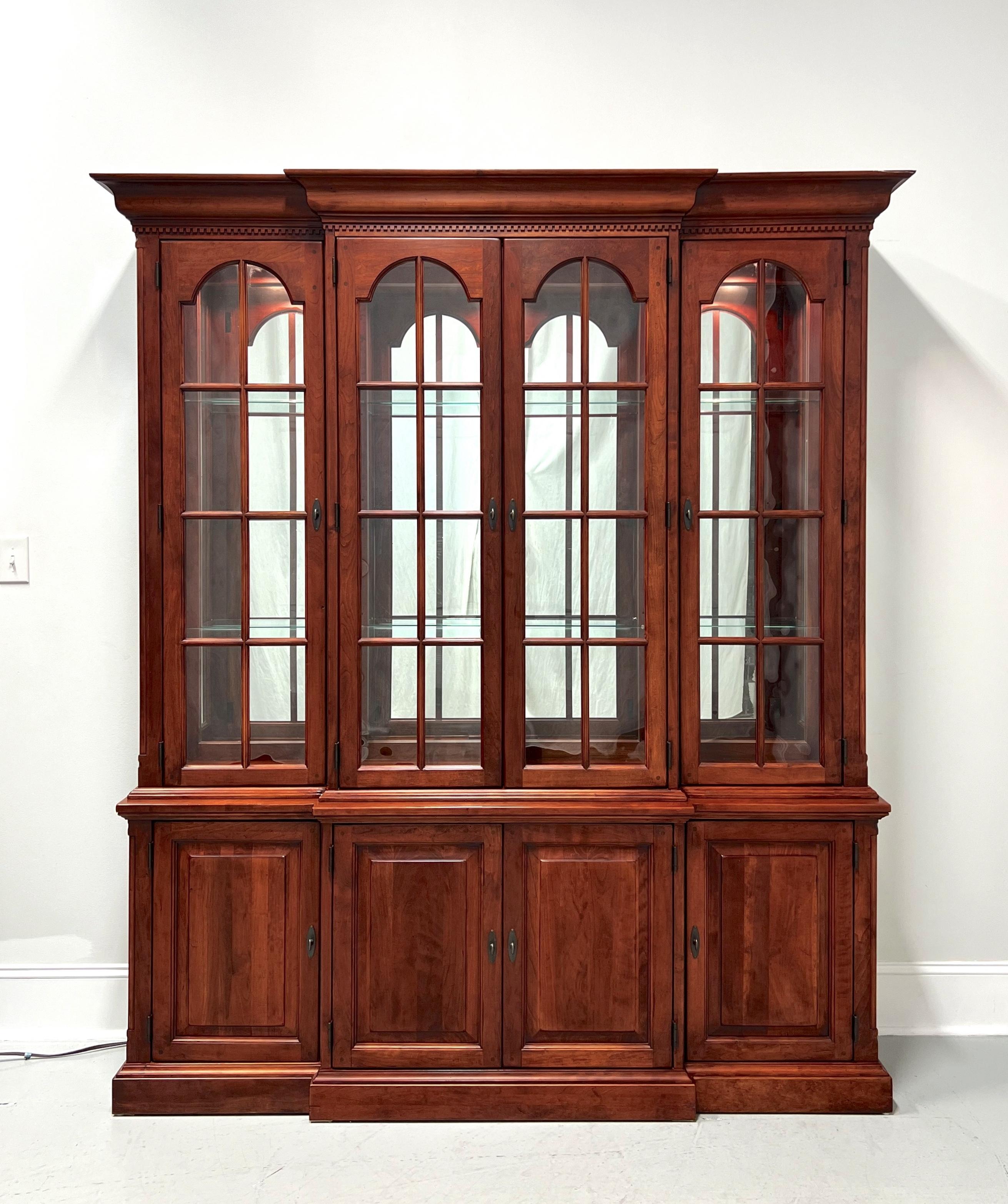 BOB TIMBERLAKE by Lexington Solid Cherry Traditional Breakfront China Cabinet 8