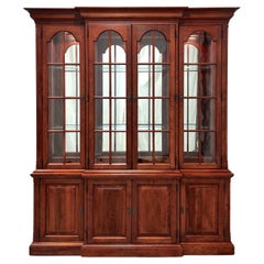 Retro BOB TIMBERLAKE by Lexington Solid Cherry Traditional Breakfront China Cabinet