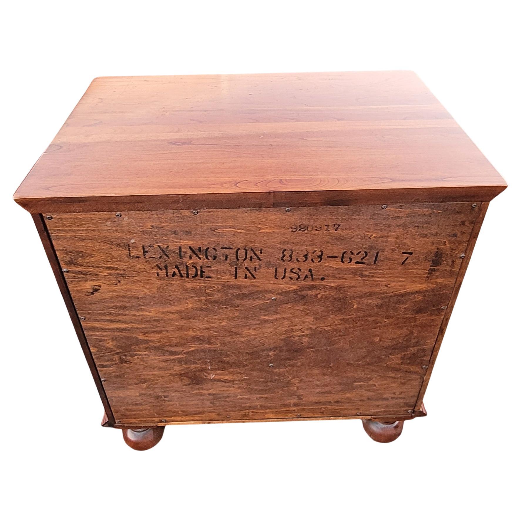 Bob Timberlake For Lexington 4-Drawer Wild Cherry Bedside Chests W Pull Out Tray In Good Condition In Germantown, MD