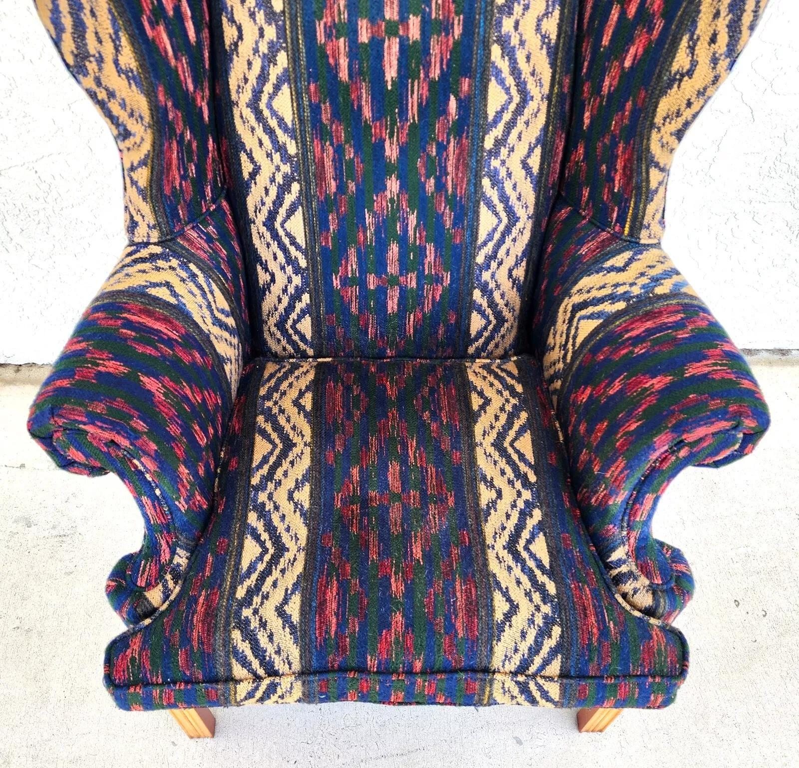 Chaise Wingback rustique surdimensionnée Bob Timberlake pour Lexington Bon état - En vente à Lake Worth, FL