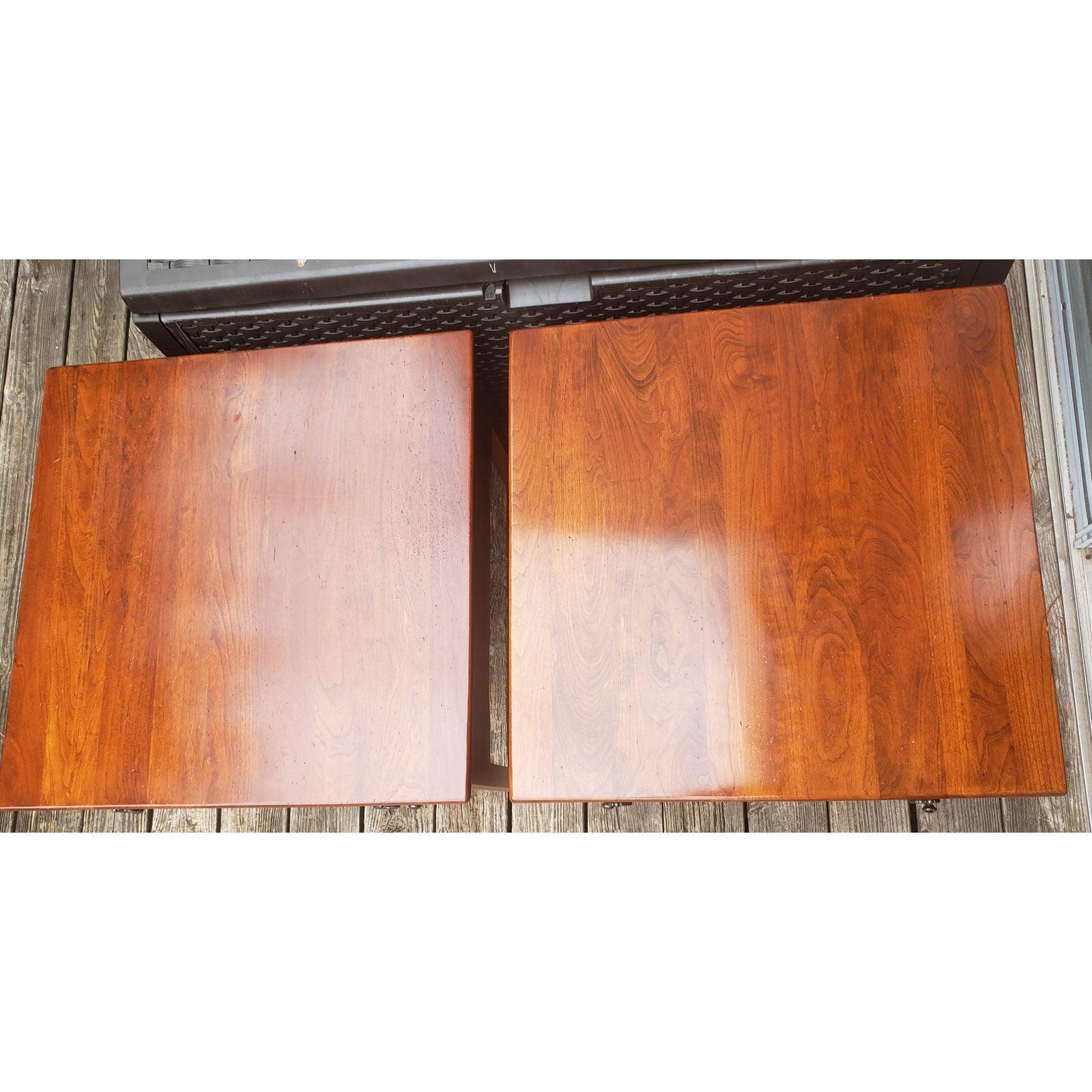 20th Century Bob Timberlake's Lexington Furniture Solid Cherry Side Tables, a Pair