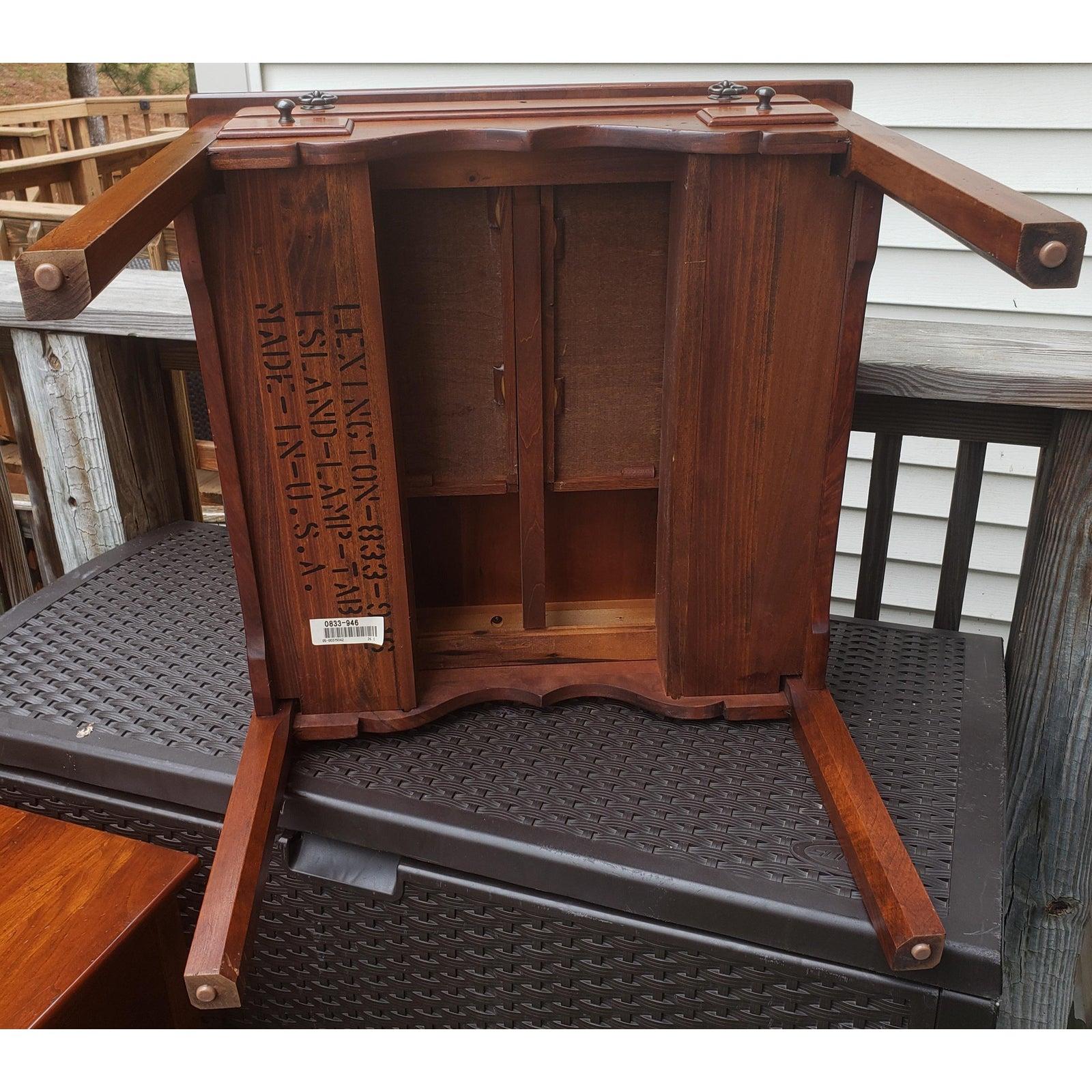 Varnished Bob Timberlake's Lexington Furniture Solid Cherry Side Tables, a Pair