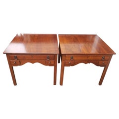 Bob Timberlake's Lexington Furniture Solid Cherry Side Tables, a Pair