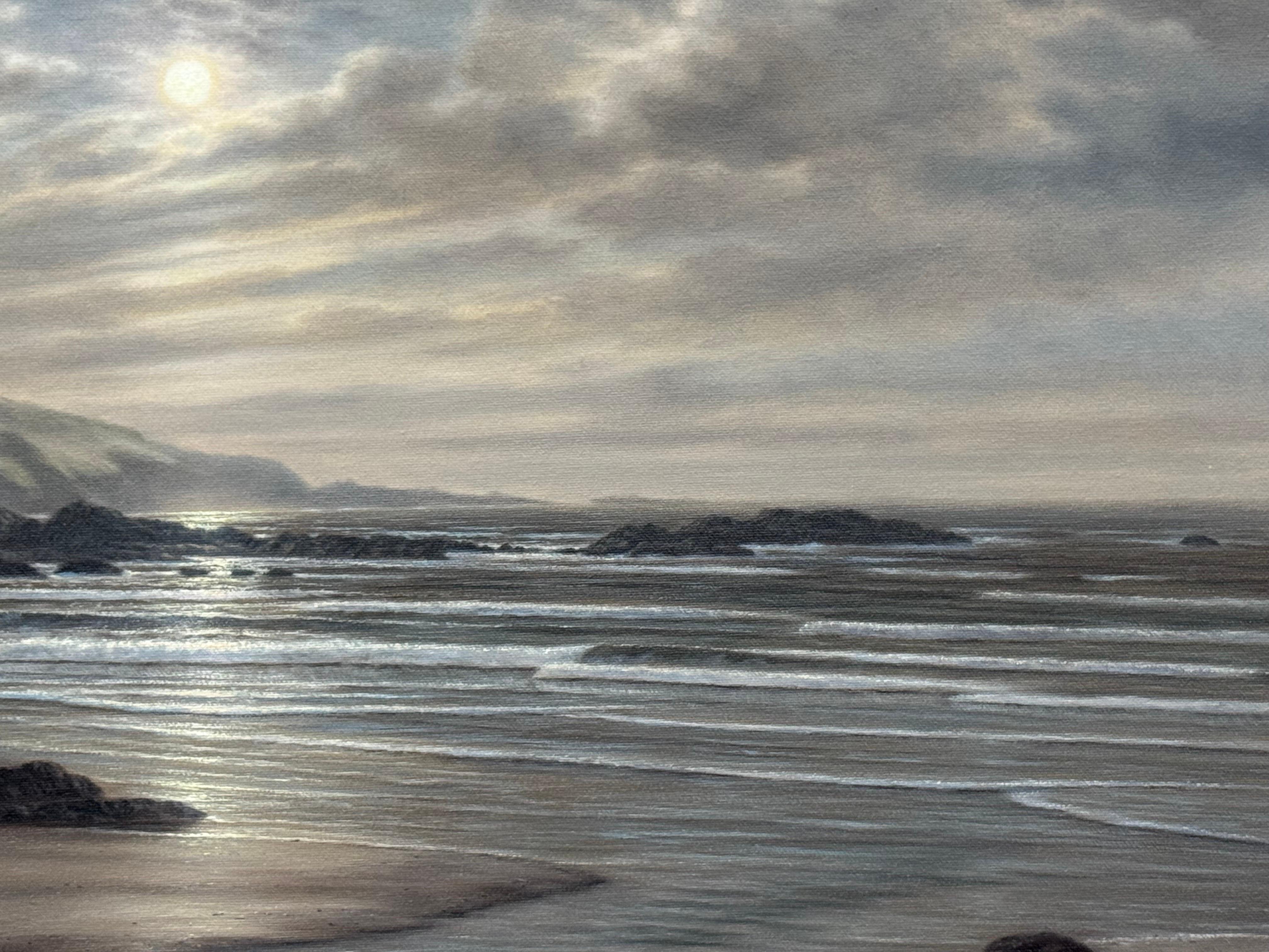 Paesaggio marino della costa del Devon all'alba sulla costa meridionale dell'Inghilterra in vendita 7