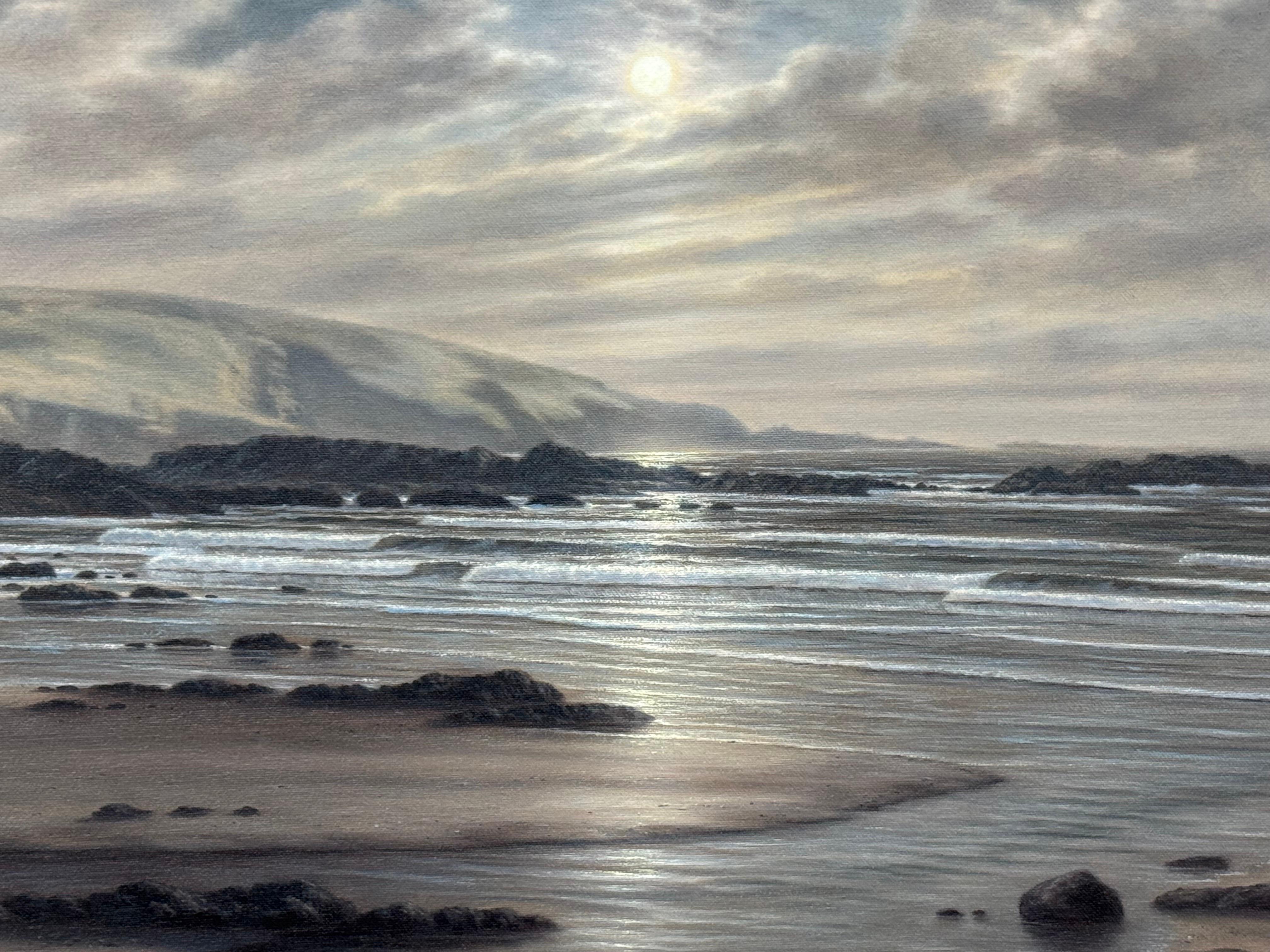 Paesaggio marino della costa del Devon all'alba sulla costa meridionale dell'Inghilterra in vendita 3