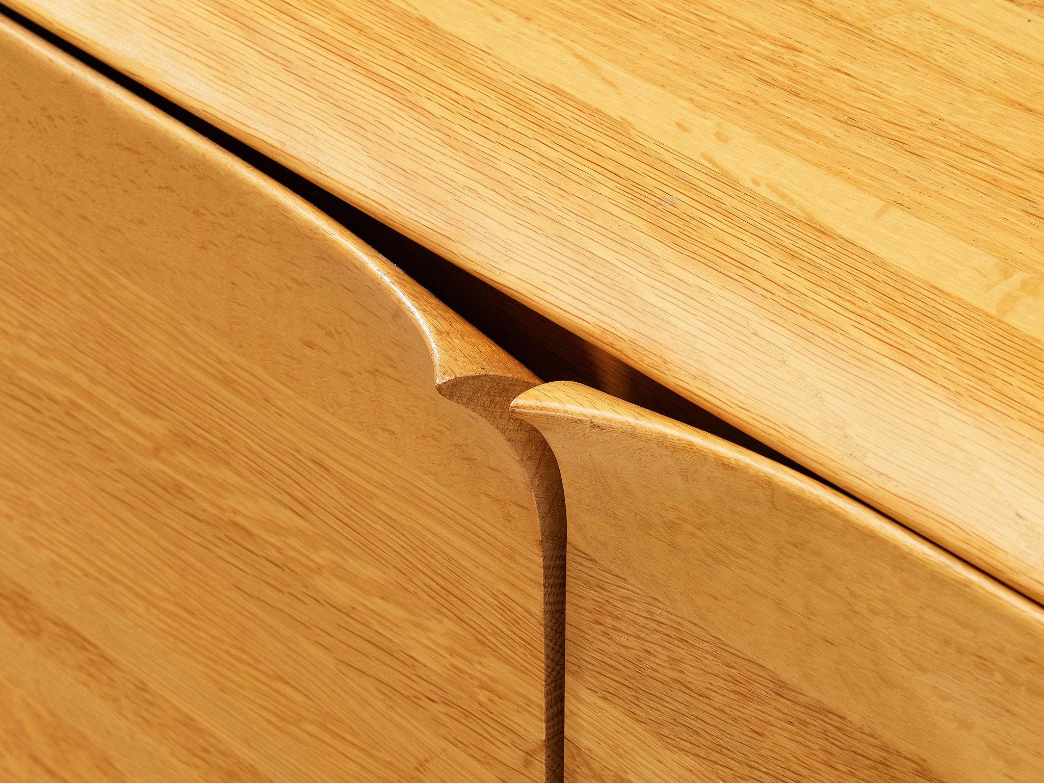 Bob van den Berghe for Van Den Berghe Pauvers 'Iris' Sideboard in Solid Oak For Sale 6