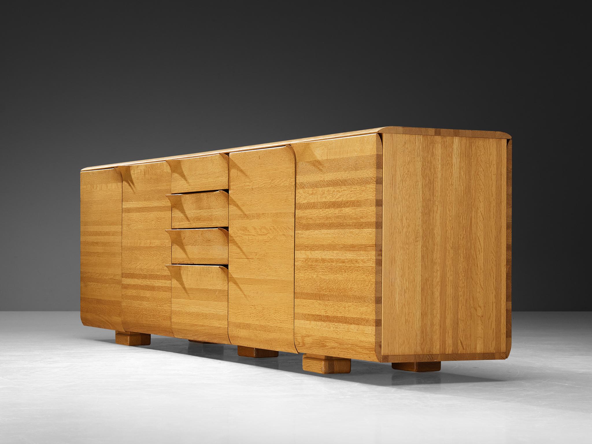 Bob van den Berghe for Van Den Berghe Pauvers 'Iris' Sideboard in Solid Oak For Sale 7