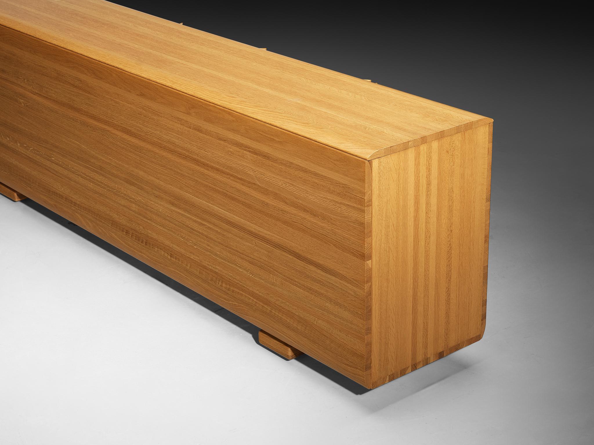 Bob van den Berghe for Van Den Berghe Pauvers 'Iris' Sideboard in Solid Oak For Sale 2