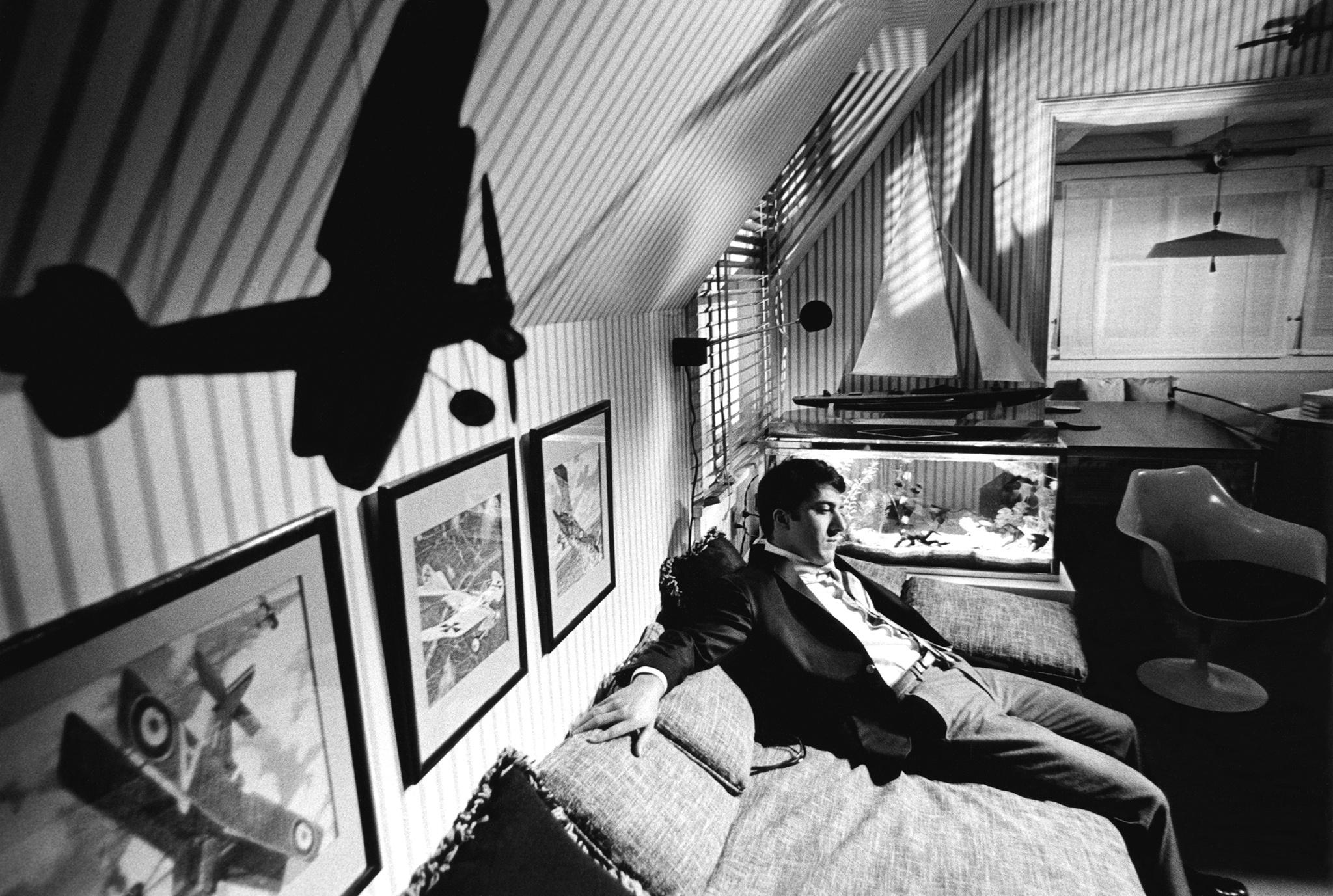Bob Willoughby Figurative Photograph - Dustin Hoffman on the Set of 'The Graduate', Paramount Studios, 1967 