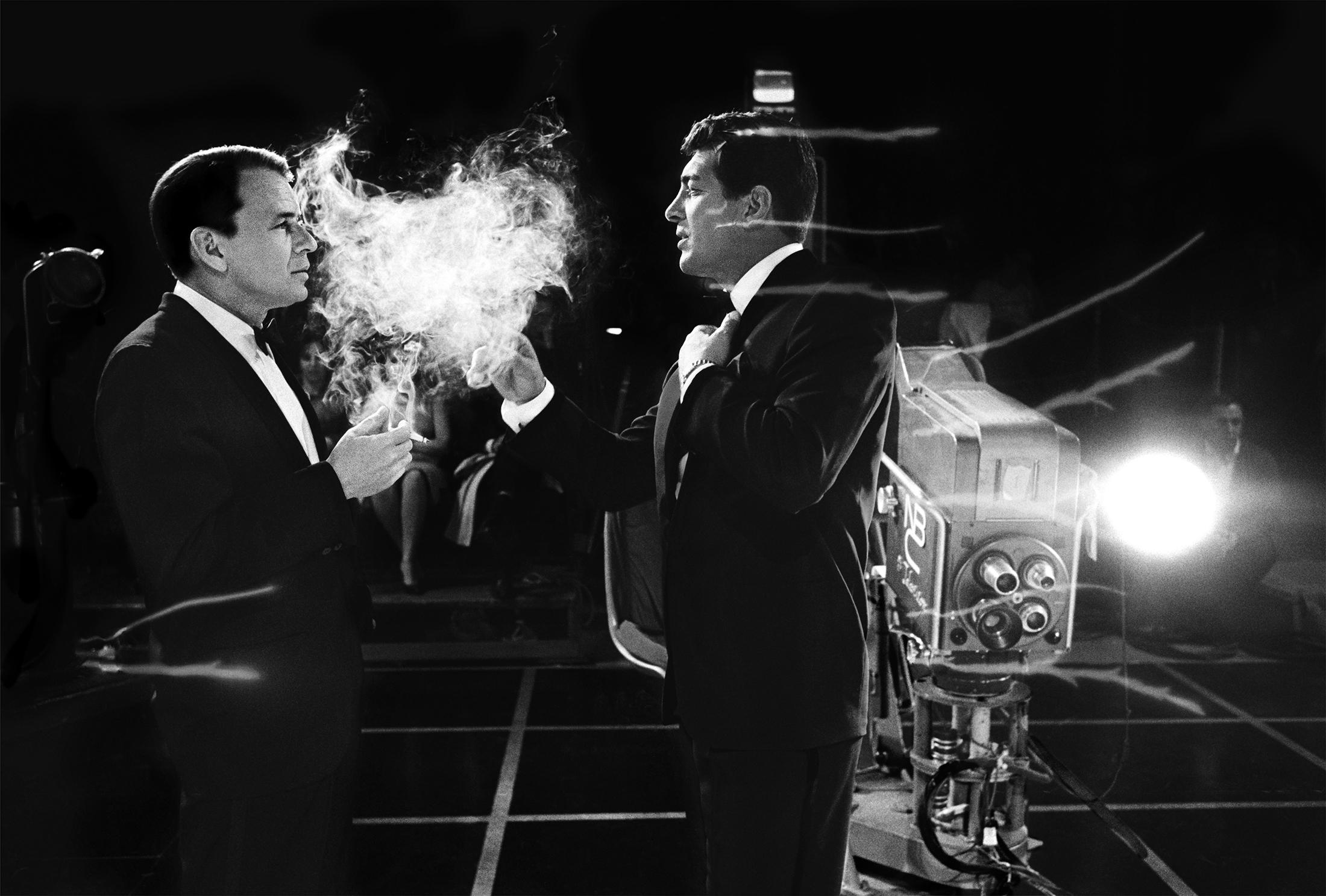 Bob Willoughby Black and White Photograph - Frank Sinatra and Dean Martin, 1962
