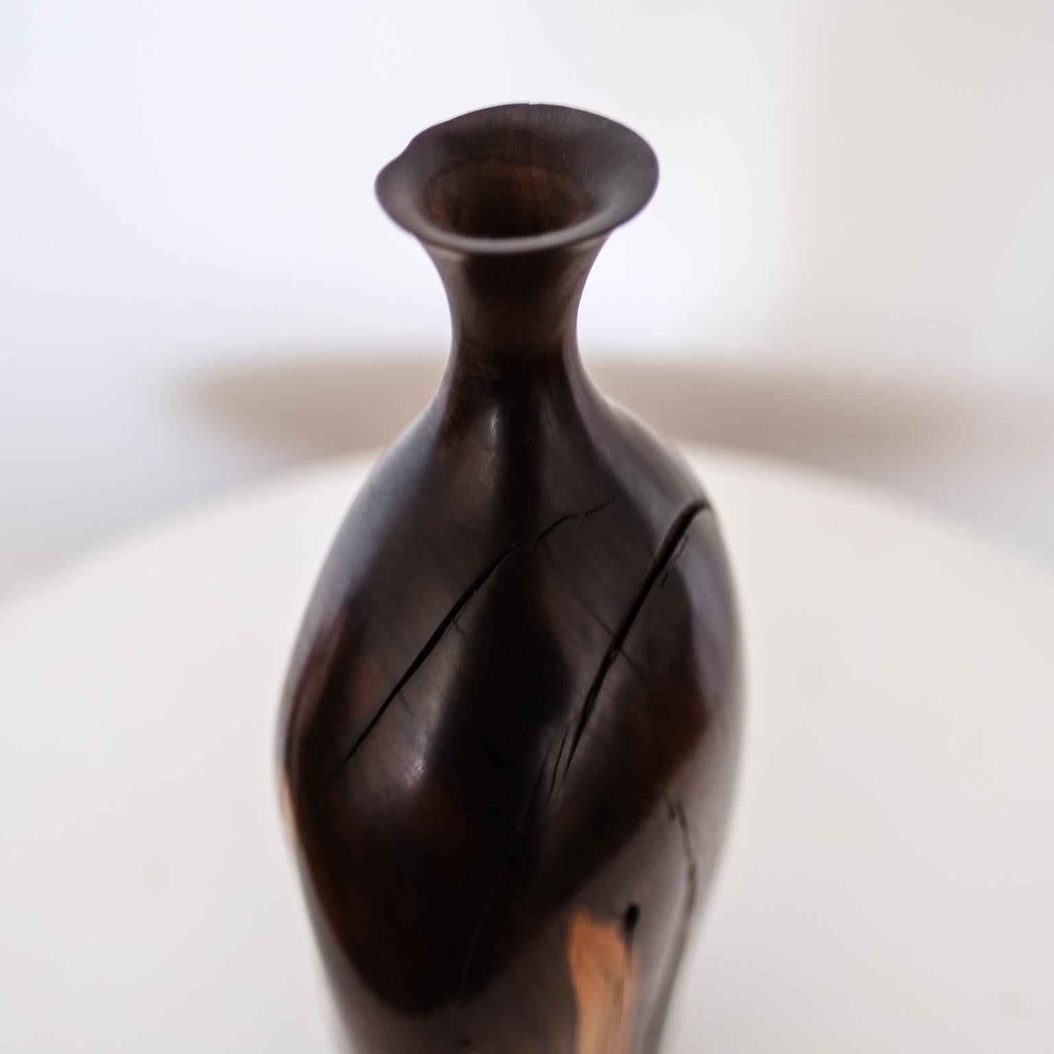 Bob Womack Sculptural Wood Vase For Sale 5
