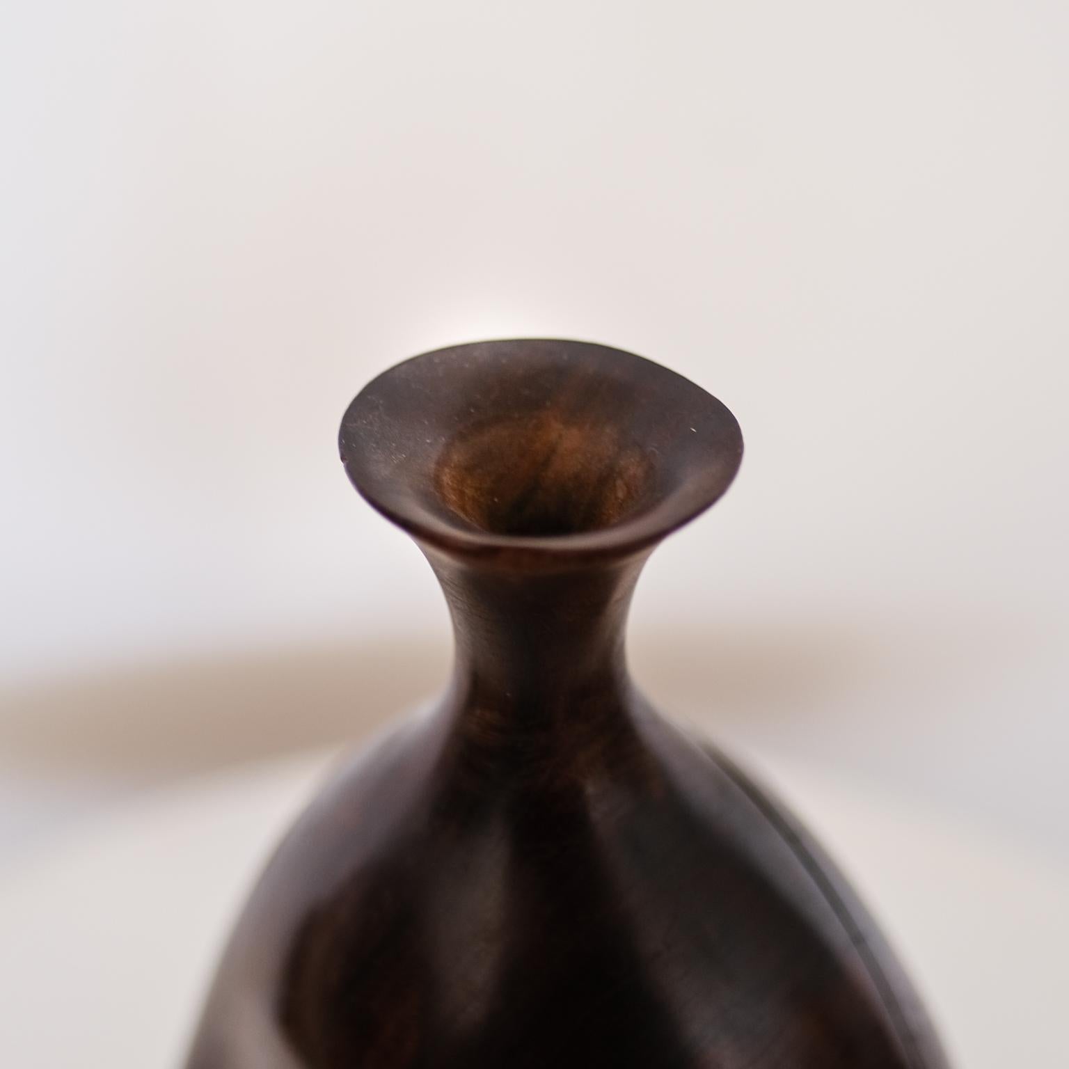 Bob Womack Sculptural Wood Vase For Sale 6