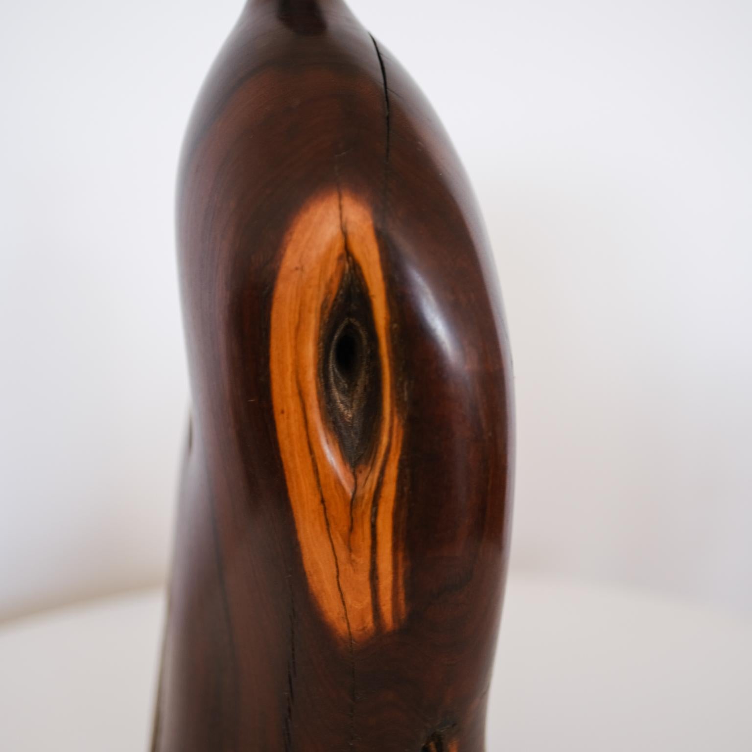 Late 20th Century Bob Womack Sculptural Wood Vase For Sale